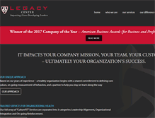Tablet Screenshot of legacy-center.com